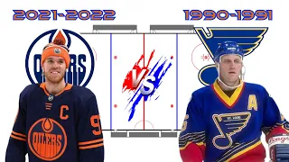 vs hockey | Connor McDavid (S 2021-2022) vs Brett Hull (S 1990-1991)