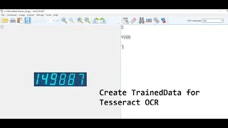 Tesseract OCR - Create Trained data for Seven segment (Sample)