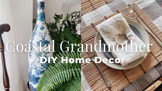 Coastal Grandmother DIYS // DIY Chinoiserie, DIY Bamboo Placemats, DIY Market Tote
