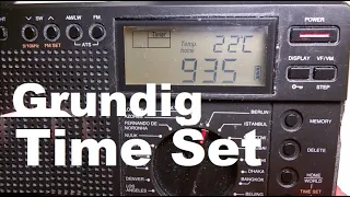 Grundig G8 radio time adjust