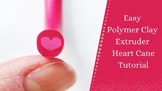 Easy Polymer Clay Extruder Heart Cane / How To Use A Clay Extruder To Make Polymer Clay Canes