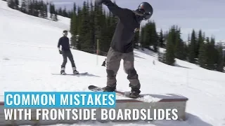 Common Mistakes with Frontside Boardslides