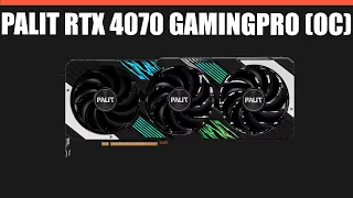 Видеокарта Palit RTX 4070 GamingPro (OC)