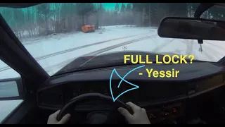 GoPro POV Winter Drifting | Mercedes Benz 190e w201