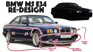 BMW M5 E34 Re-design - What would it look like if built today???