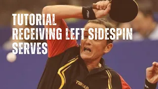 Easy way to receive a left sidespin serve