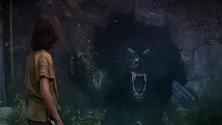 L'Histoire sans fin. Film de 1984. (Wolfgang Petersen). Atreyu rencontre Gmork.