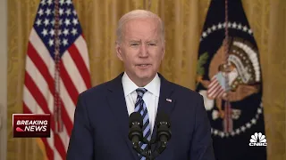 President Joe Biden addresses the Ukraine invasion