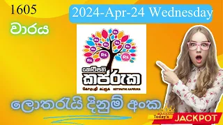Kapruka   1605   2024 Apr 24 Wednesday ලොතරය් දිනුම් අංක Lottery Result DLB NLB Sri Lanka