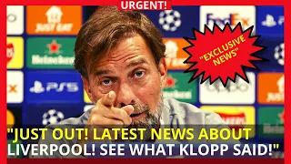 JUST OUT! LATEST NEWS ABOUT LIVERPOOL! SEE WHAT KLOPP SAID! #liverpool #liverpoolfc #klopp