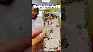 Real Estate Agent got mad and smashed his iPhone 😱 #shorts