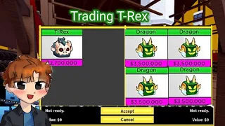 Trading T-Rex for 24hrs to see what their gonna offer #roblox #bloxfruits #bloxfruit