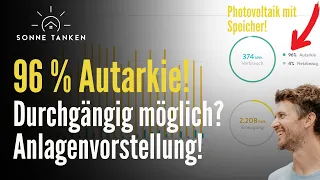 96 % Autarkie mit 13,5 kWp Photovoltaik und Speicher durchgängig möglich? - Anlagenvorstellung!