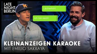 Kleinanzeigen Karaoke mit Emilio Sakraya | Late Night Berlin