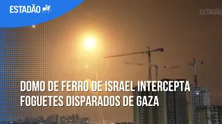 Domo de Ferro de Israel intercepta foguetes disparados de Gaza