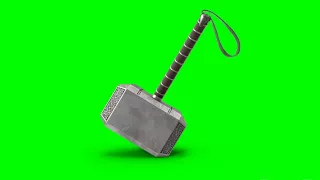 Green Screen Thor Mjolnir