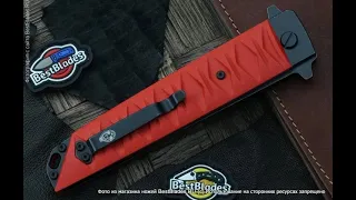Складной нож Brutalica Badyuk Tanto Бадюк Танто red/blackwash