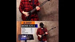 【BOSS GT-1】の歪みA-DISTを国産ギターで楽しむ shorts ver. #bossgt1
