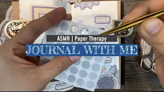 Blue Theme 💙 | Creative Journal | ASMR | Paper Sounds | Journal with Me