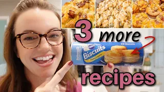 *NEW* simple CANNED BISCUIT DOUGH recipes!! 3 more things to make with canned biscuits