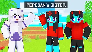 I Met Pepesan's SISTER In Minecraft!