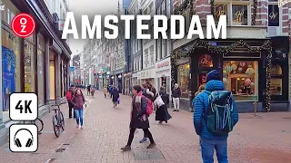 Amsterdam, Netherlands - Enjoy the Tranquil Streets along the Canal, 4K Walking Tour 🇳🇱