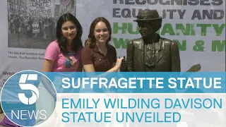 Emily Wilding Davison statue unveiled in Surrey to honour sacrifice of suffragette | 5 News