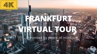 Walking Tour of Frankfurt City | Frankfurt City Virtual tour | [4K HD]