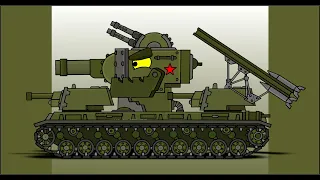 How To Draw The New KV-6 | HomeAnimations - Cartoons About Tanks