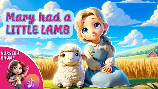 Mary Had a Little Lamb | @littleytv Nursery Rhymes with Lyrics | Sing and Dance Along