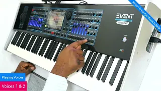 KETRON EVENT AjamSonic TUTORIAL 2. Playing Voices