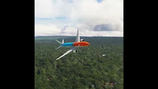 amazing view when the plane lands at the airport Eps 0015