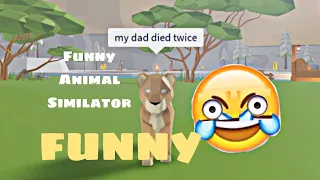 Lion Role-Playing[RP] in Animal Simulator ROBLOX went wrong - Funny Video