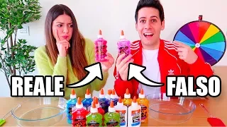 REALE vs FALSO SLIME CHALLENGE!