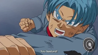 Trunks wakes up then tries to punch Goku