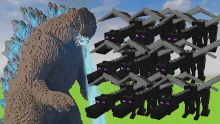 ENDER DRAGON Army vs Realistic GODZILLA in TEARDOWN