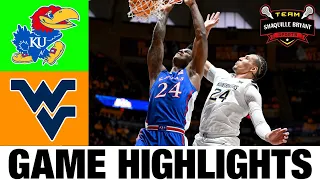 #3 Kansas vs West Virginia Highlights | NCAA Men's Basketball | 2024 College Basketball