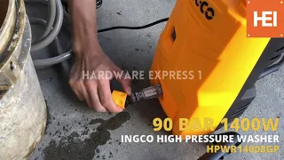 Ingco High Pressure Washer 90 BAR 1400W (HPWR14008GP) - Demo / LESS THAN 3000 PESOS