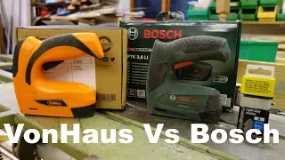 Bosch PTK 3,6 LI Vs VonHaus electric stapler, which is better?