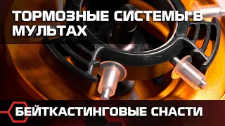 Тормозные системы в мультипликаторных катушках. Бейткастинговые снасти.