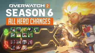 Overwatch 2 - EVERY HERO CHANGE for Season 6 Invasion