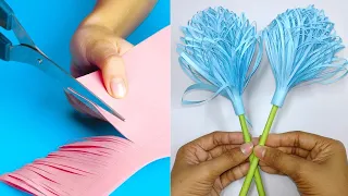 Giant Fluffy Paper Flowers | Pretty Flower Ideas | Paper Craft Flowers