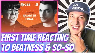 Will Reacts | SO-SO vs BEATNESS | Grand Beatbox Battle 2019 | LOOPSTATION 1/4 Final