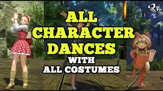 Dragon Quest XI All Character Dances with All Costumes