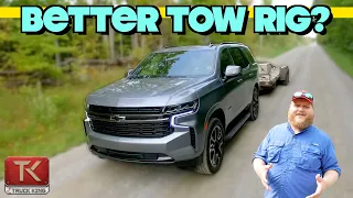 Watch This Before You Buy a 2021 Chevy Tahoe - We Hookup a Trailer to See How it Tows