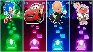 Sonic 🆚  Lightning McQueen 🆚 The Boss Baby 🆚 Gumball 🆚 Who Will Win?