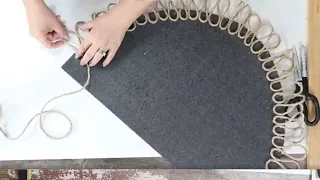 Making An Outdoor Rope Rug Using Dollar Tree Products!