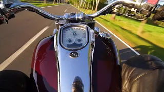 Star Roadliner - Yamaha XV1900 Midnight Star - motorcycle ride HD with stereo sound