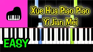 Xue Hua Piao Piao - Yi Jian Mei - Piano Tutorial Easy [ONLY Piano] + Free Sheet Music PDF