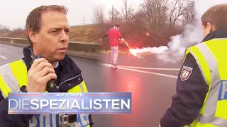 Bengalo-Gefahr!🧨 F-Zeh Burussia Fan randaliert auf der Autobahn 😳 | Die Spezialisten | SAT.1